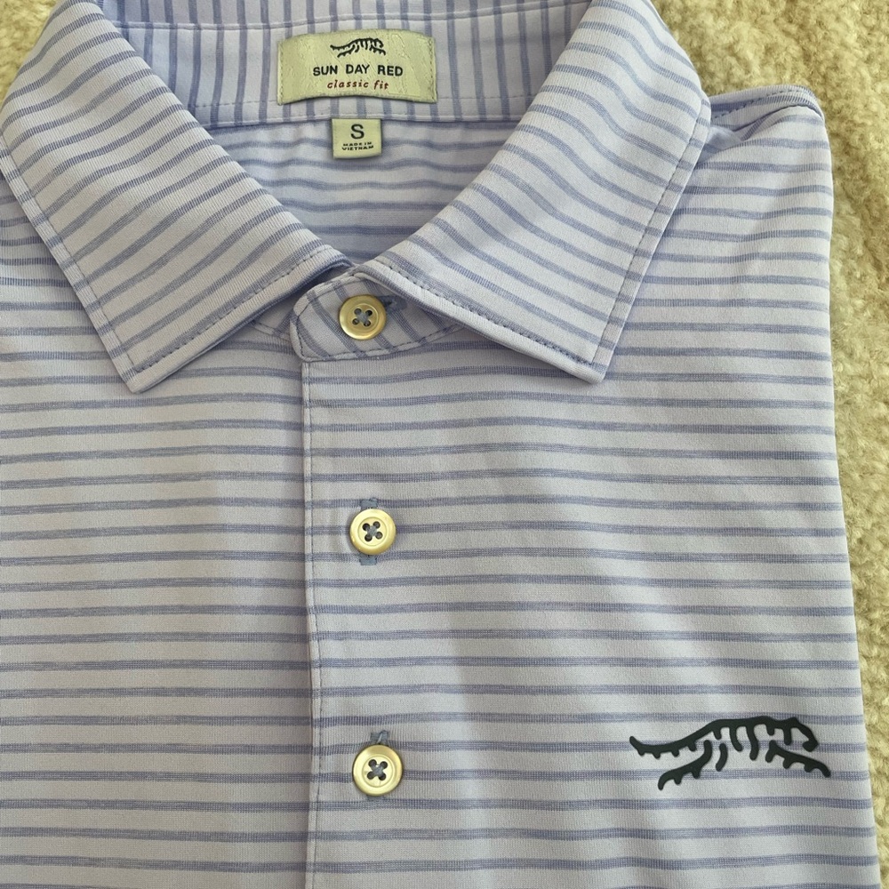 Striped Polo Shirt with Embroidered Logo